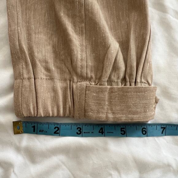 REISS Womens Cargo Style Linen Blend Trousers Size 10 - Picture 13 of 13